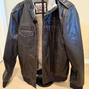 Levi's Men's Dark Brown Bomber Jacket